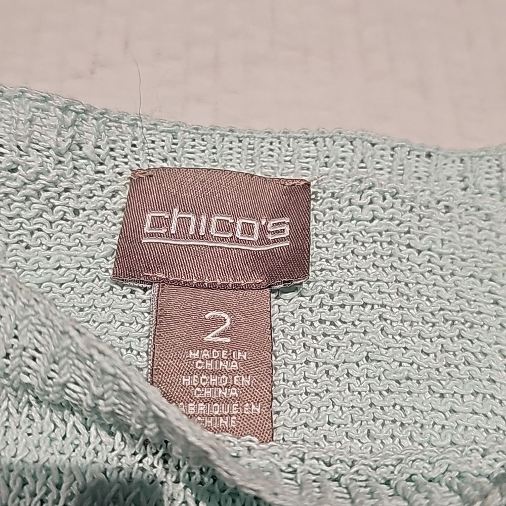 Chicos Mint Green Light Weight Pullover Sweater S… - image 7